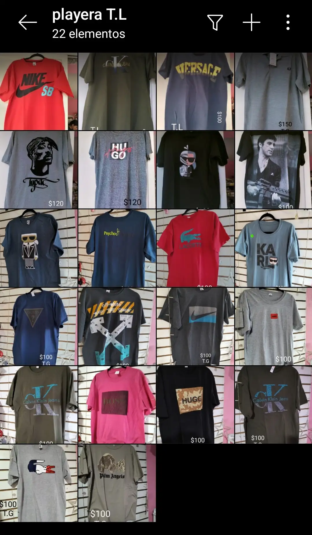 Playera de caballero Grande