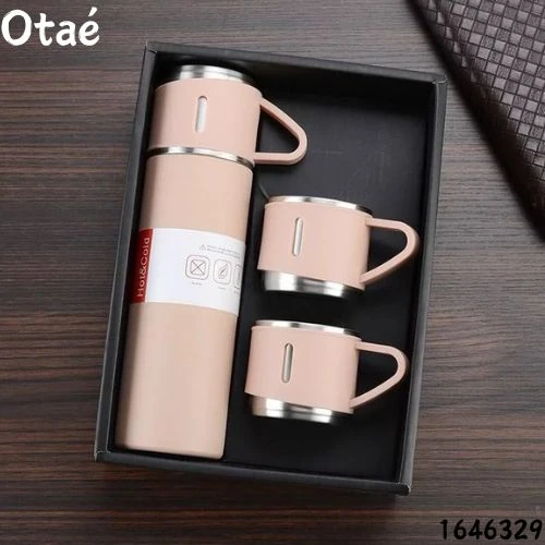 Termo Con Taza Para Cafe Acero 3