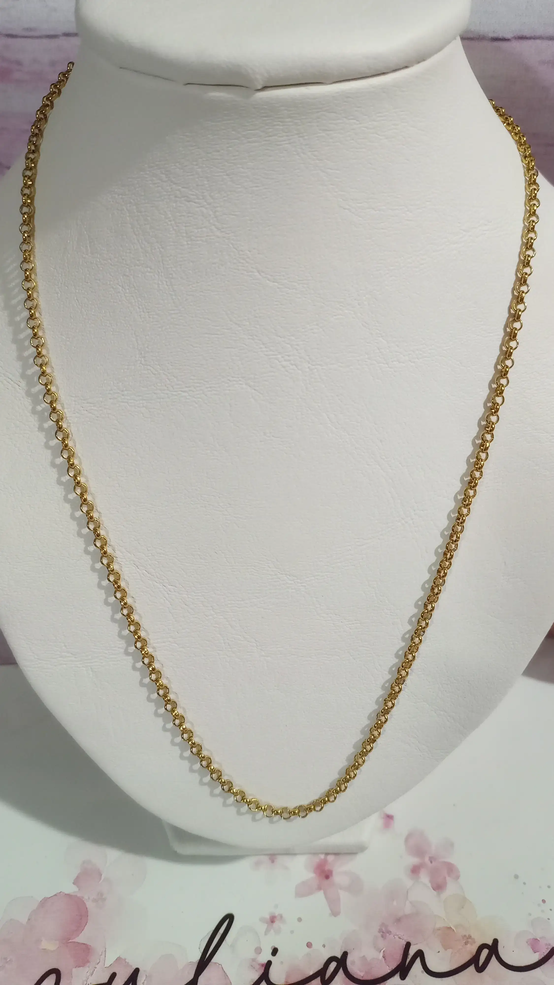 Cadena ROLO DE ACERO DORADO ♥️♥️♥️