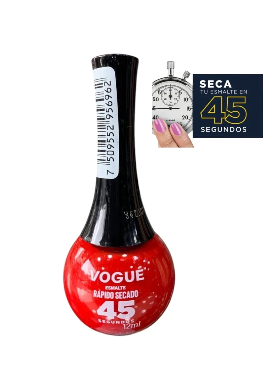 vogue esmalte secado rapido rojo antojo