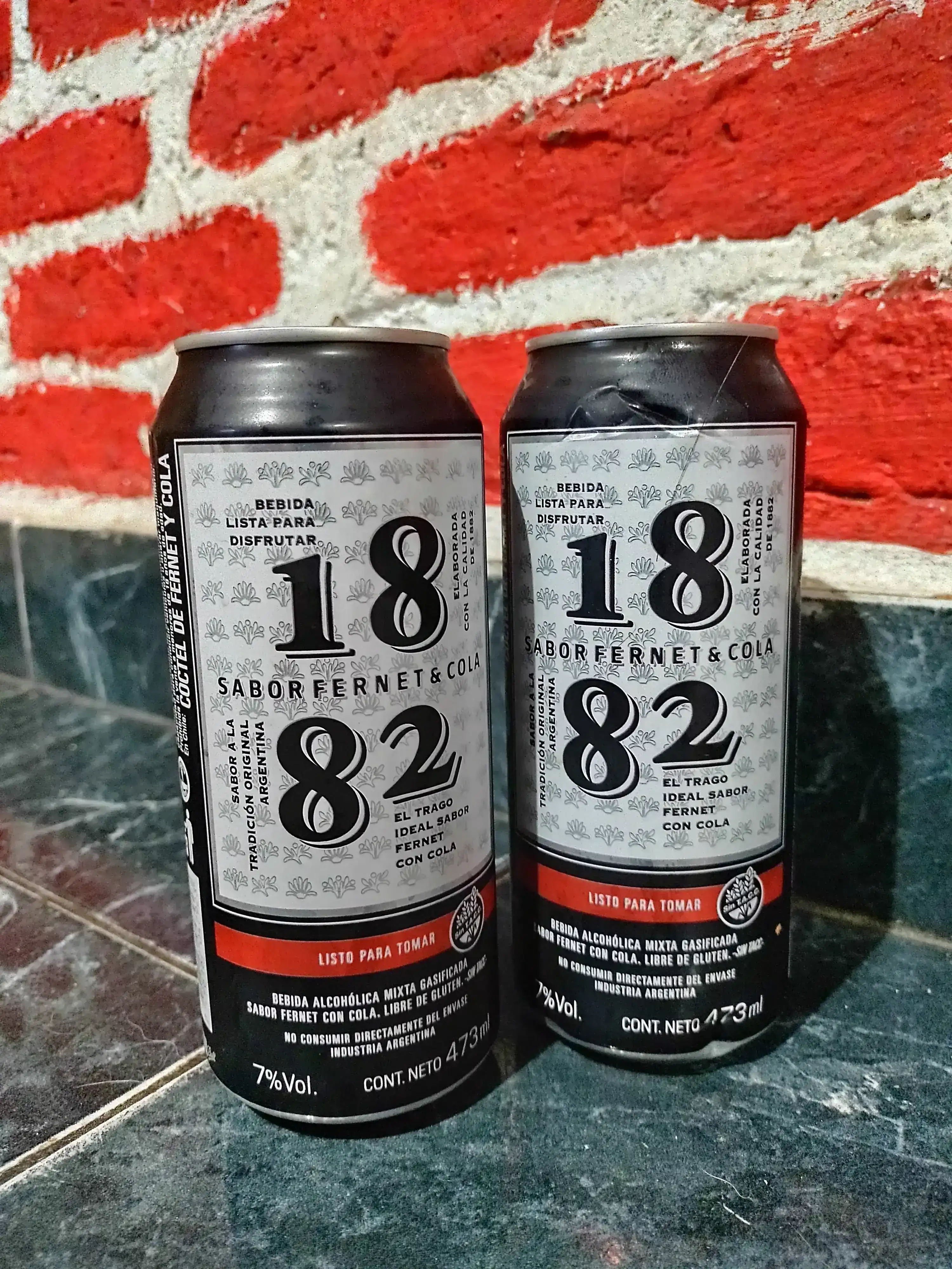 Fernet 1882 + cola preparado x 483cc.