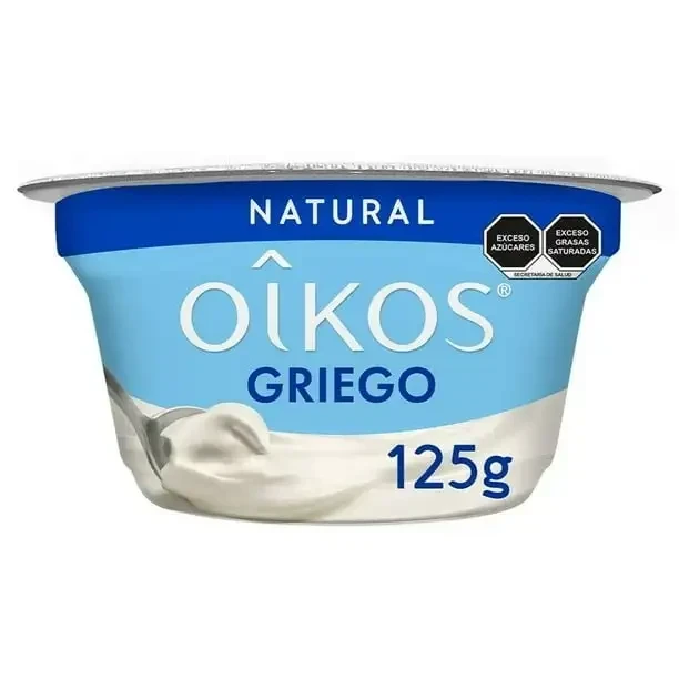 YOGHURT NATURAL CON ENDULZANTES OIKOS GRIEGO 125 G 
