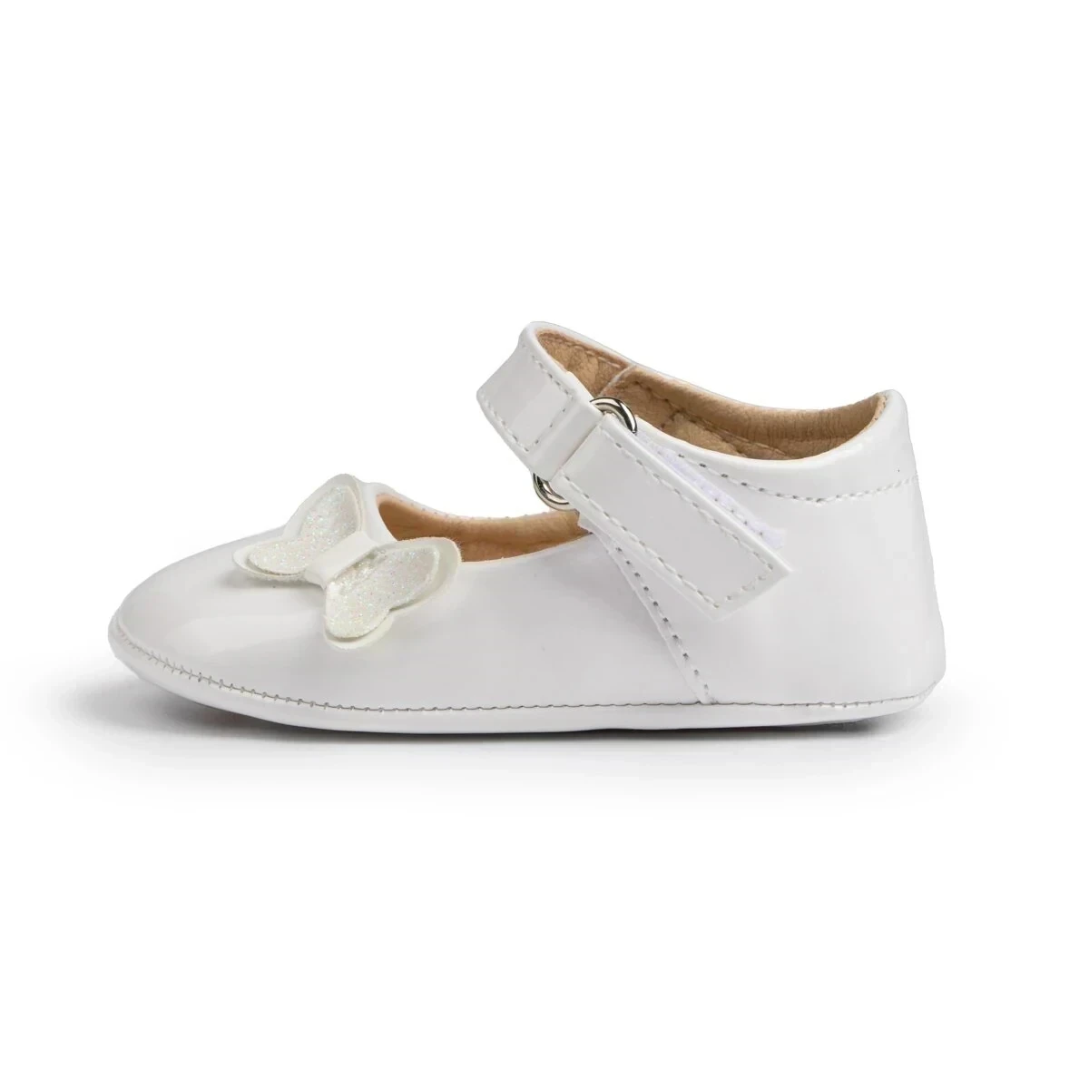 ZAPATITOS BLANCOS MARIPOSA  5