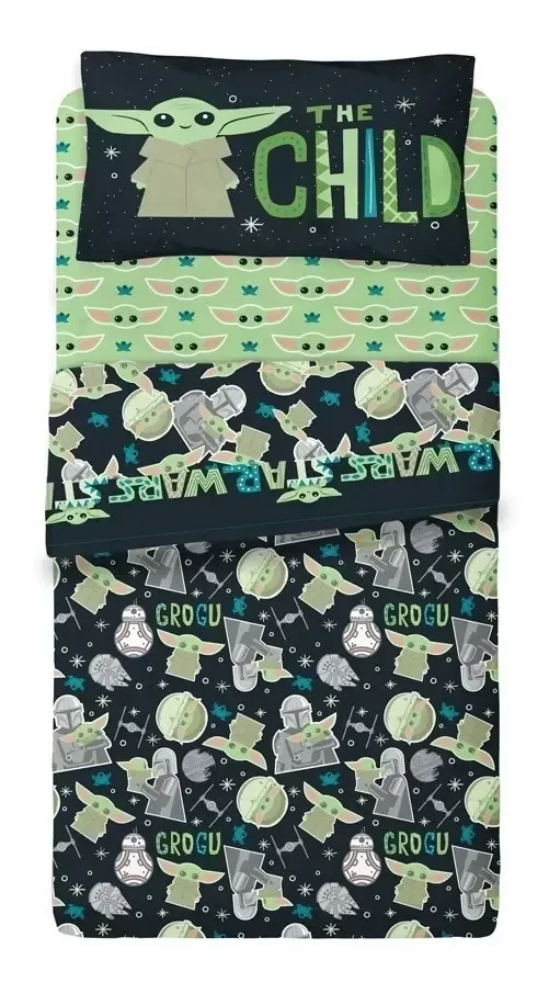 Juego De Sábanas Infantiles Piñata  1½pl baby yoda 2