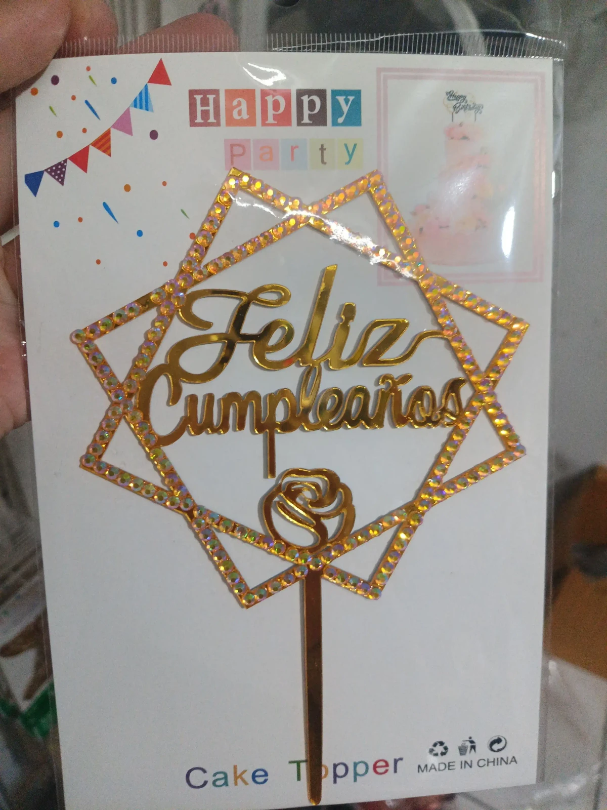 Topper con stras