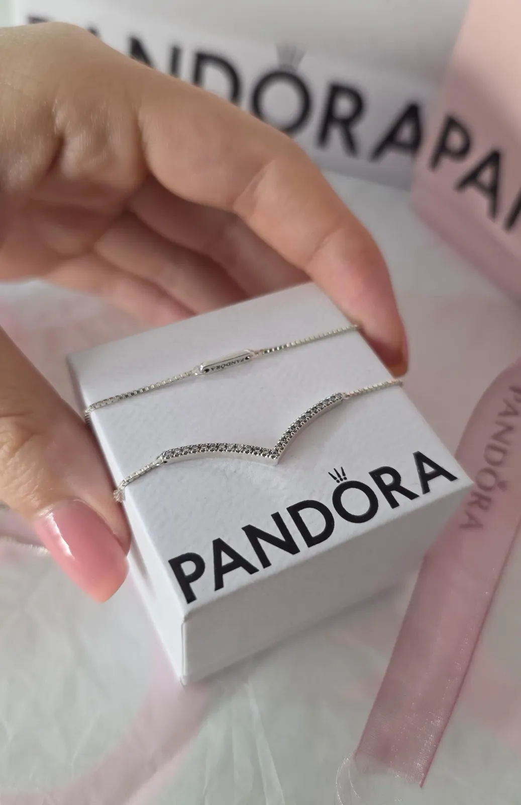 Pandora Shimmering Wish silver Necklace 2