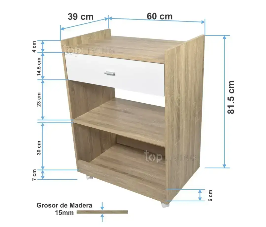 Organizador de cocina porta microondas 