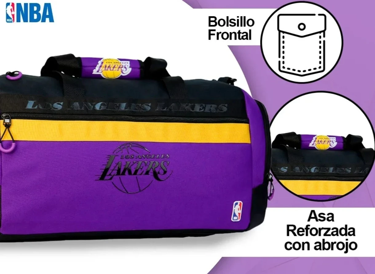  BOLSO DEPORTIVO NBA LOS ANGELES LAKERS CON BOTINERO
