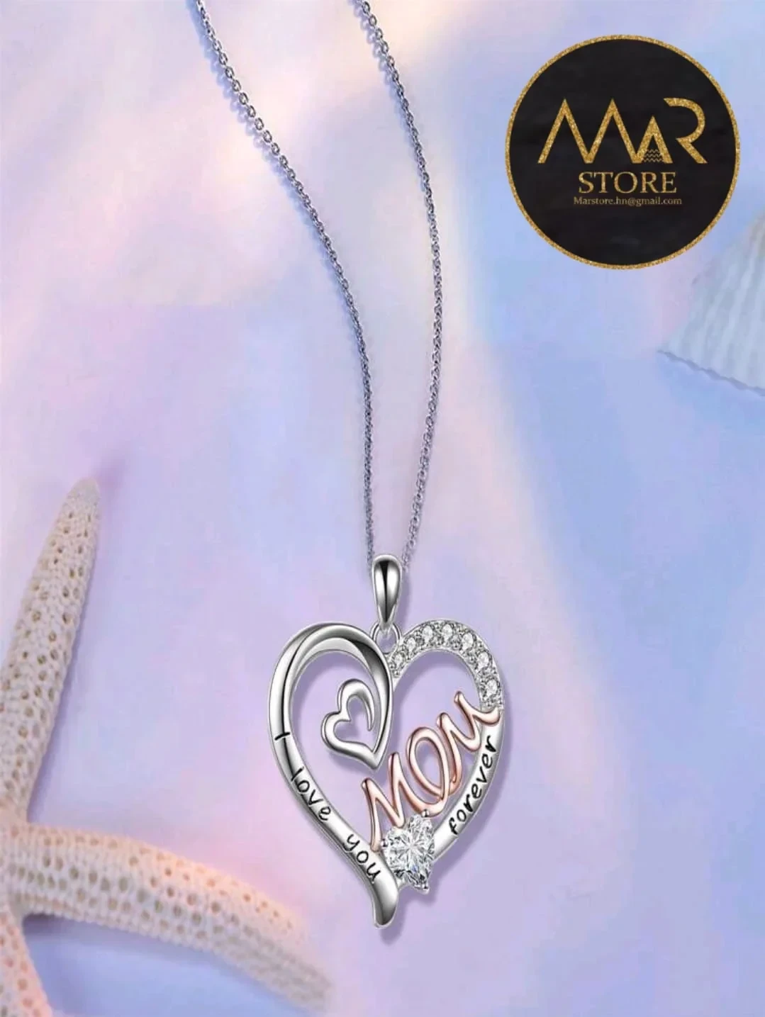 Collar de fantasía fina para mamá
