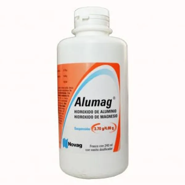 Alumag /hidróxido de aluminio/hidróxido de magnecio/3.70g-4.00g