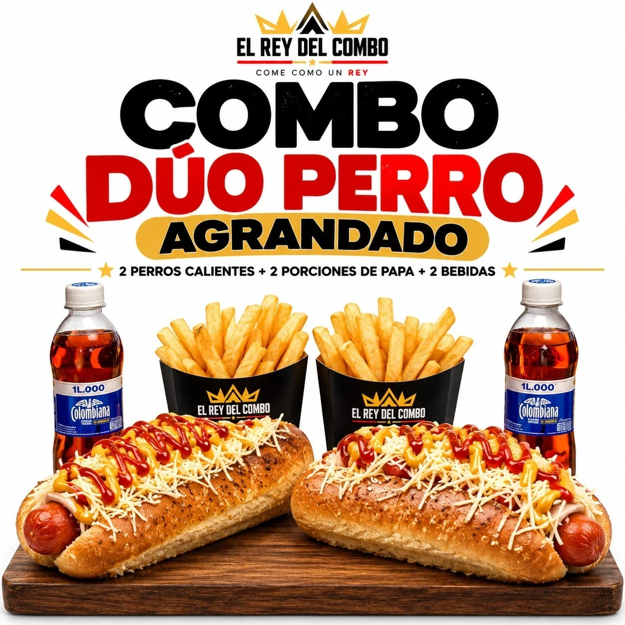 COMBO DÚO PERRO AGRANDADO 👑🌭