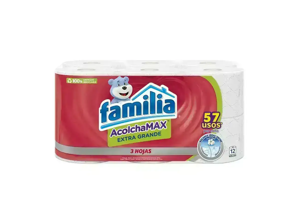 Papel higiénico Familia Acolchamax x 12 rollos 