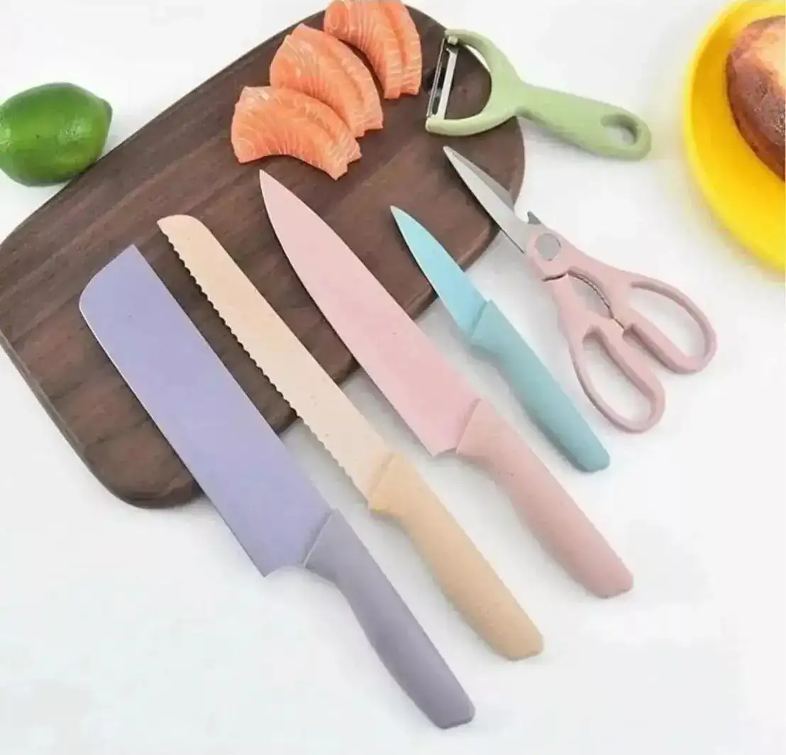 Set de cuchillos Colores x 6