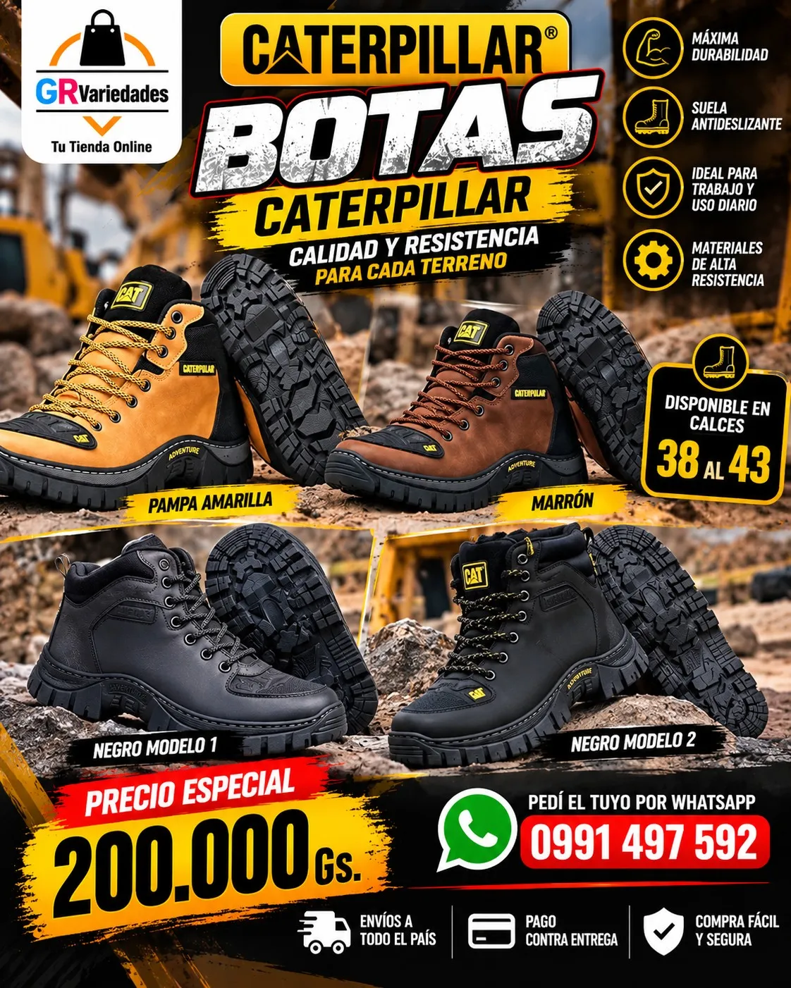 Botas Caterpillar