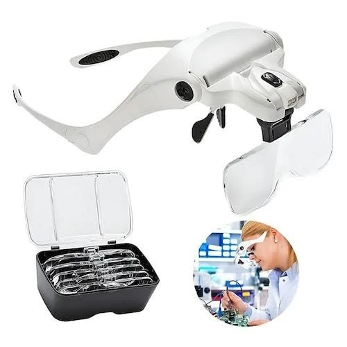 LENTES LUPA CON LUZ 