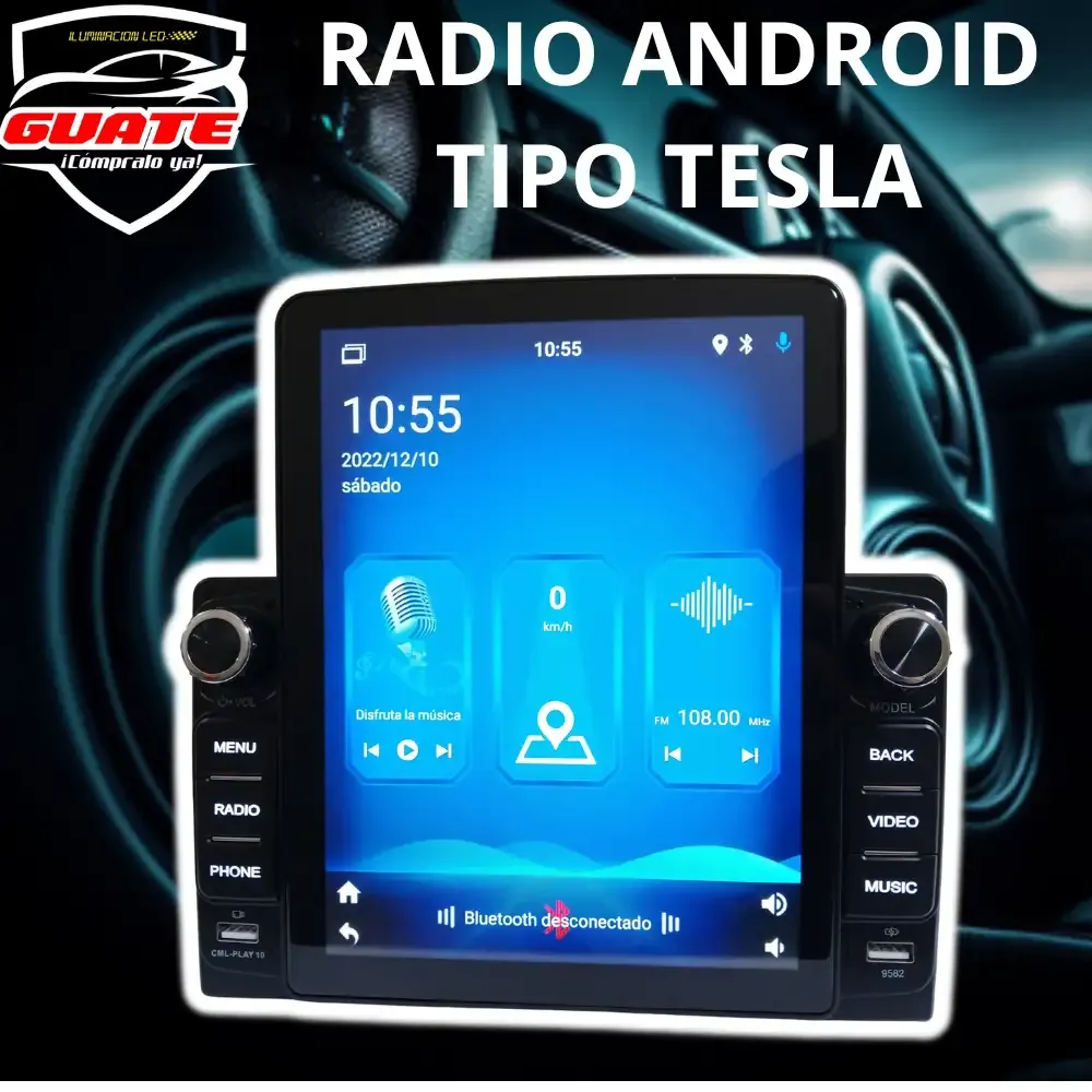 RADIO ANDROID TIPO TESLA 9.5"