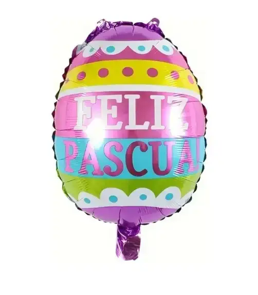 Globo metalizado huevo de pascua 45cm 