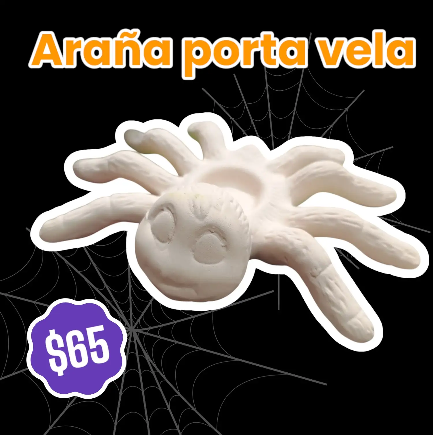 Porta vela araña