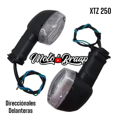 XTZ 250 Direccionales delanteras transparentes MODELO VIEJO (par) IMDIR62 OKL