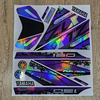 XTZ 150 Calcomanias Fun Ride 2024 Tornasol morado