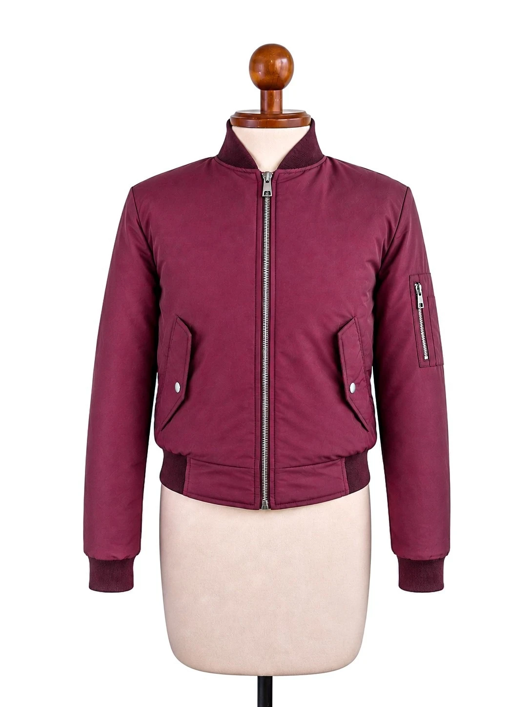 bomber vinotinto de mujer talla S 