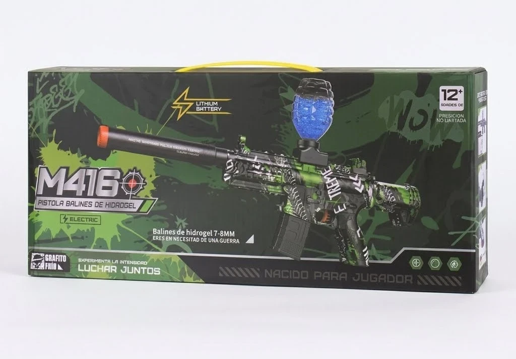 ARMA DE JUGUETE PISTOLA CON BALINES DE HIDROGEL 4