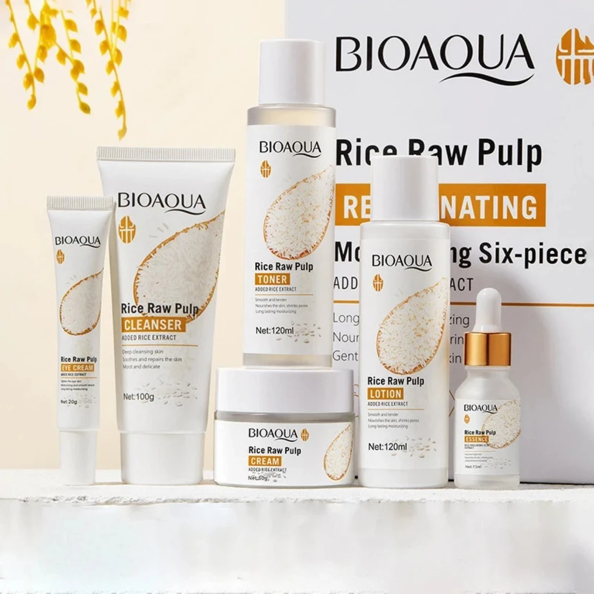 ✨ Kit de Arroz BIOAQUA – Luminosidad, Hidratación y Piel de Porcelana en 6 pasos ☺️💖 3