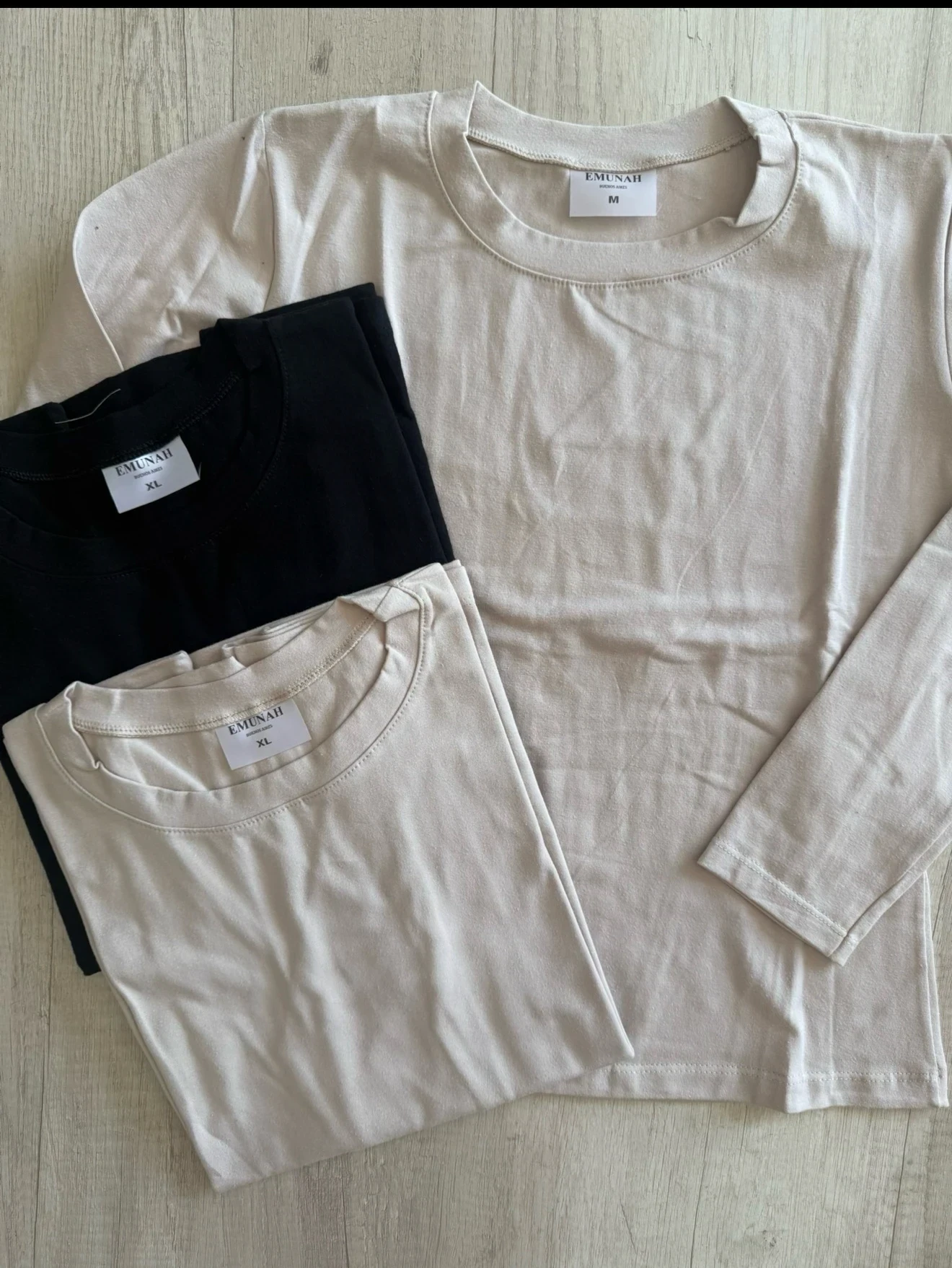 Remeras mangas largas ALGODÓN 