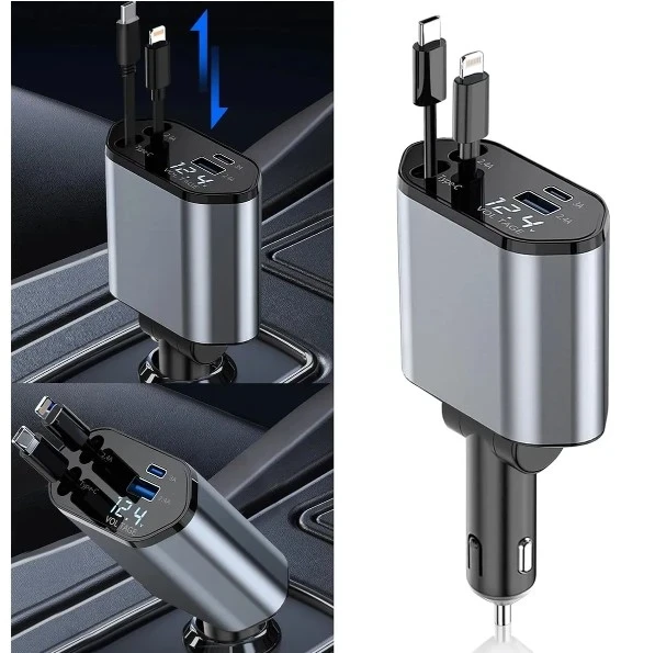 Cargador De Auto 4 en 1 120W