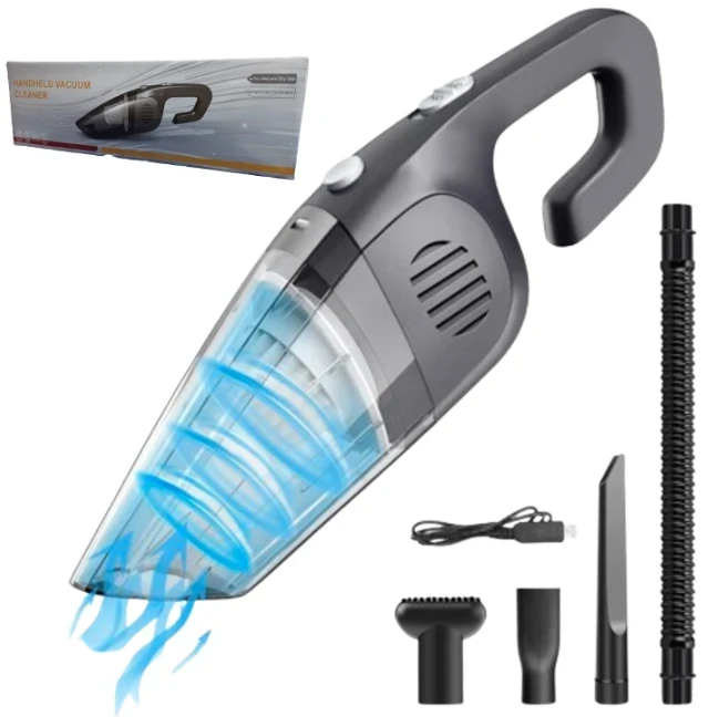 Aspiradora Portátil Para Auto / Hogar Inalámbrica Recargable 120W