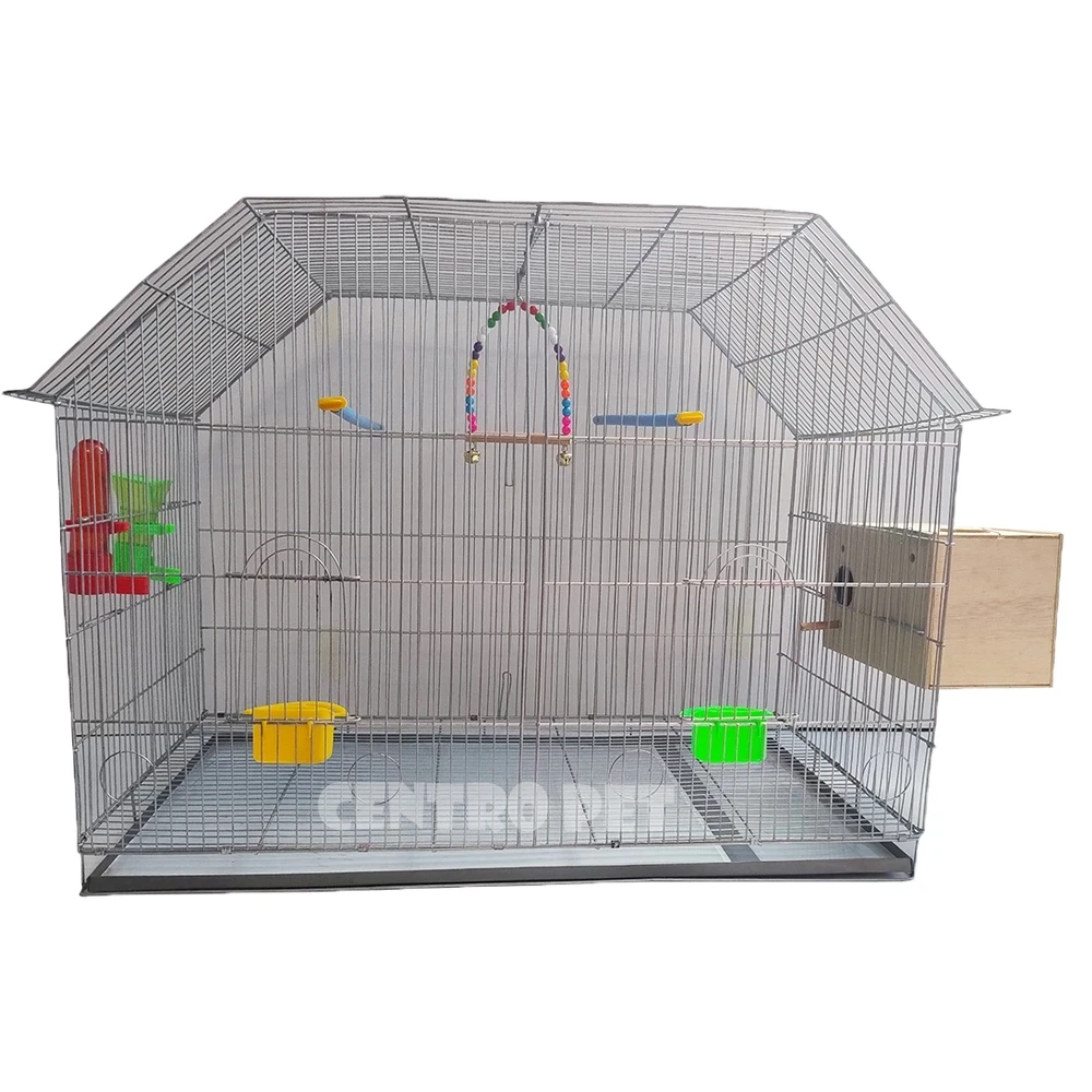 Combo Jaula Galvanizada Aves 80*40*60cm Com-80 3
