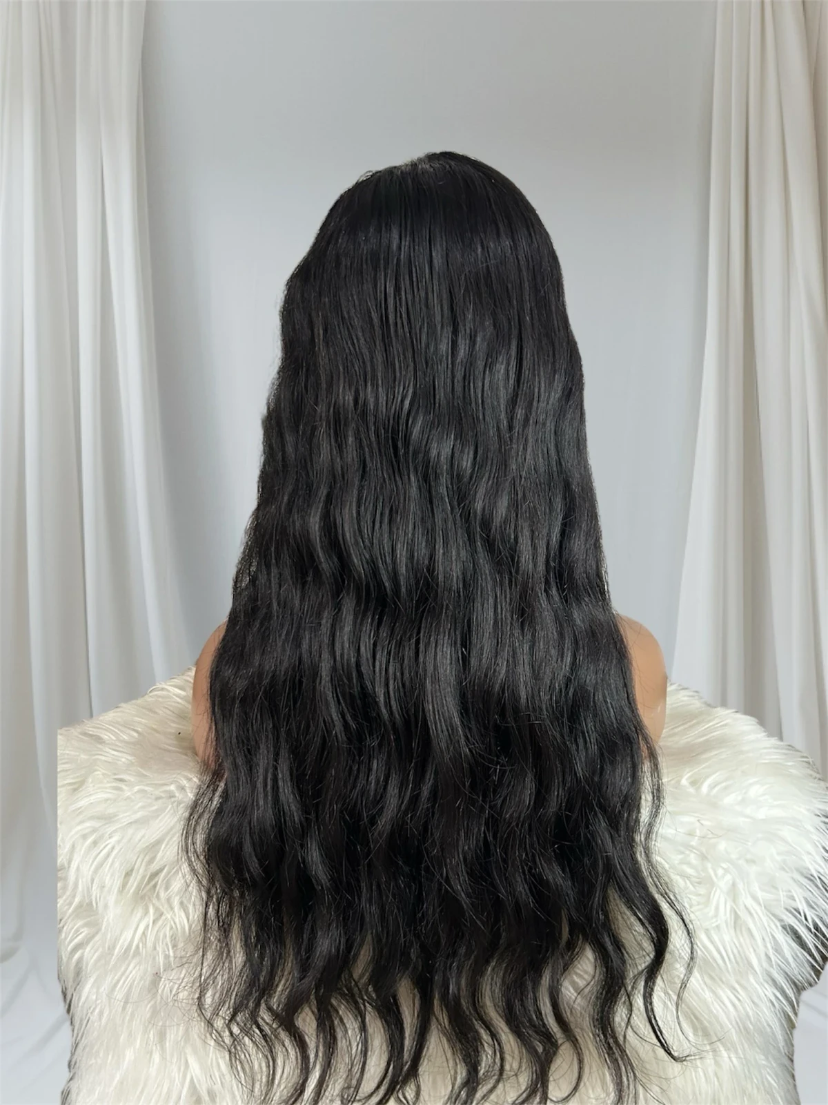 Peluca de cabello humano 26 pulgada con encaje frontal –4x4 ,densidad del 180%, 3