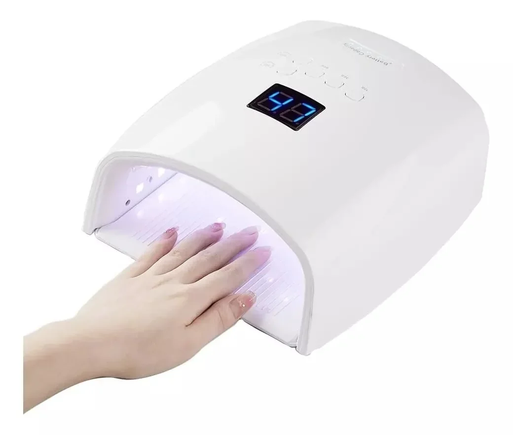 Secador Inalámbrico de Uñas Lampara UV Led 48w  5 tiempos 2