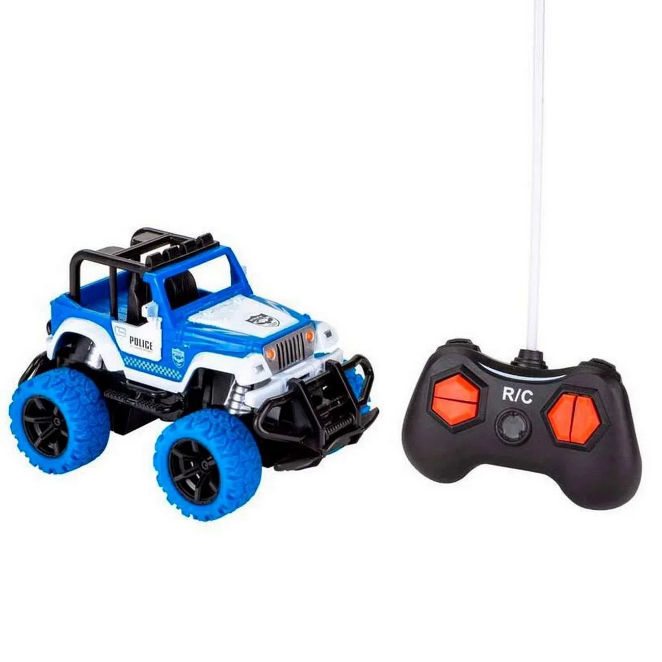 Carro Control Remoto Recargable 4x4 Jeep + Baterias Juguete