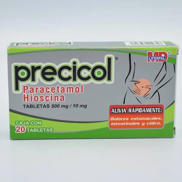 Precicol/hioscina/paracetamol-10mg-500mg