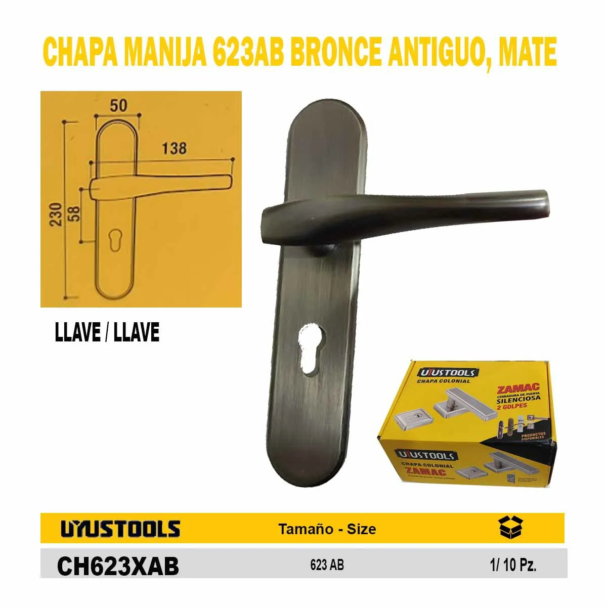 CHAPA MANIJA UYUST XAB 623