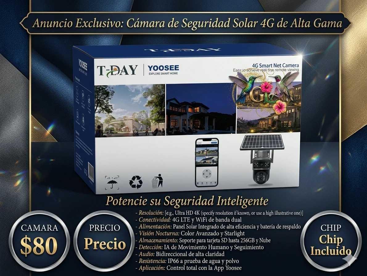 Camara solar con chip  2