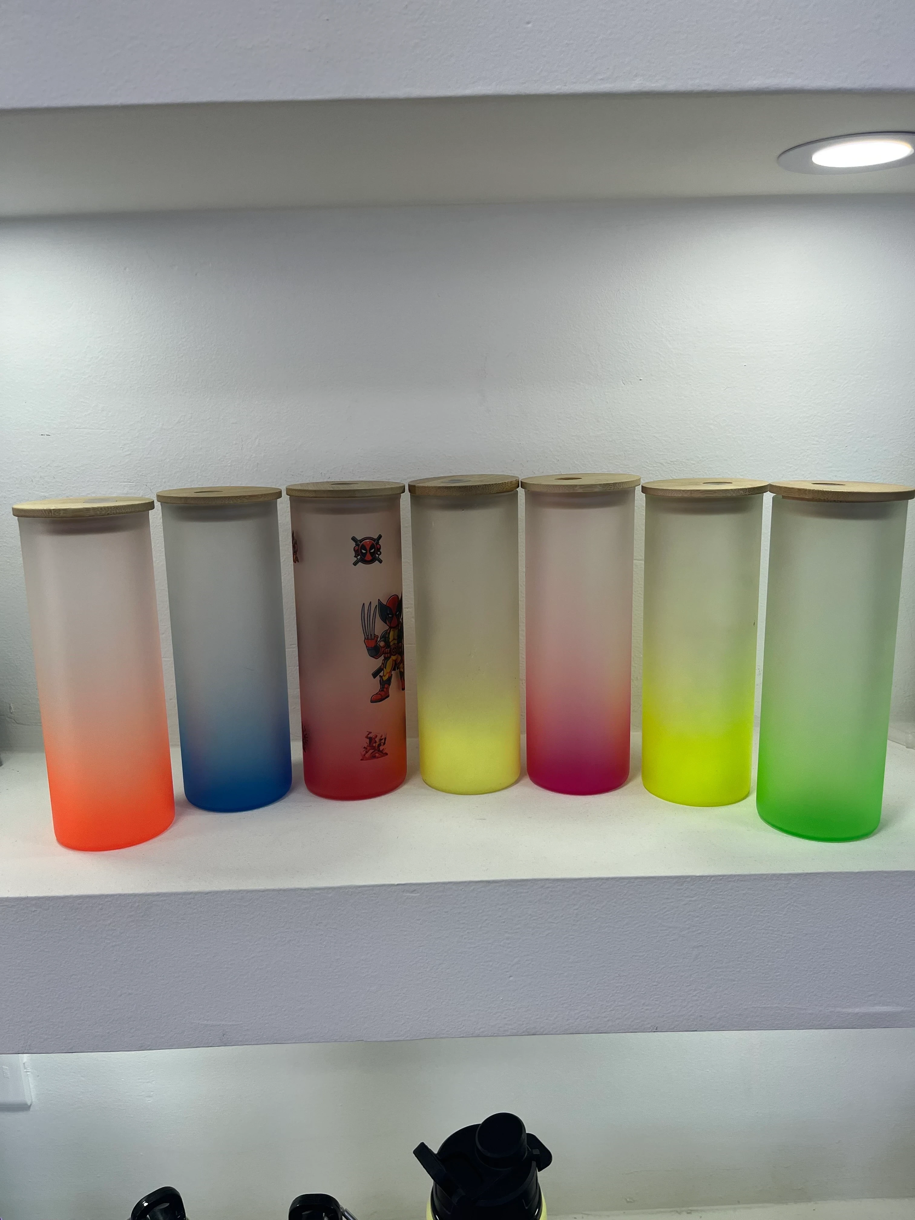 Vaso 15 Onz Fondo Color Tapa Bambu