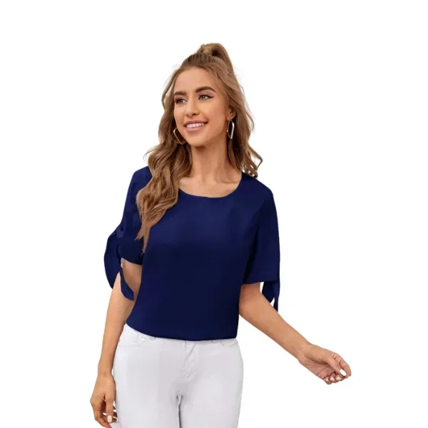 Camisa unicolor de puño