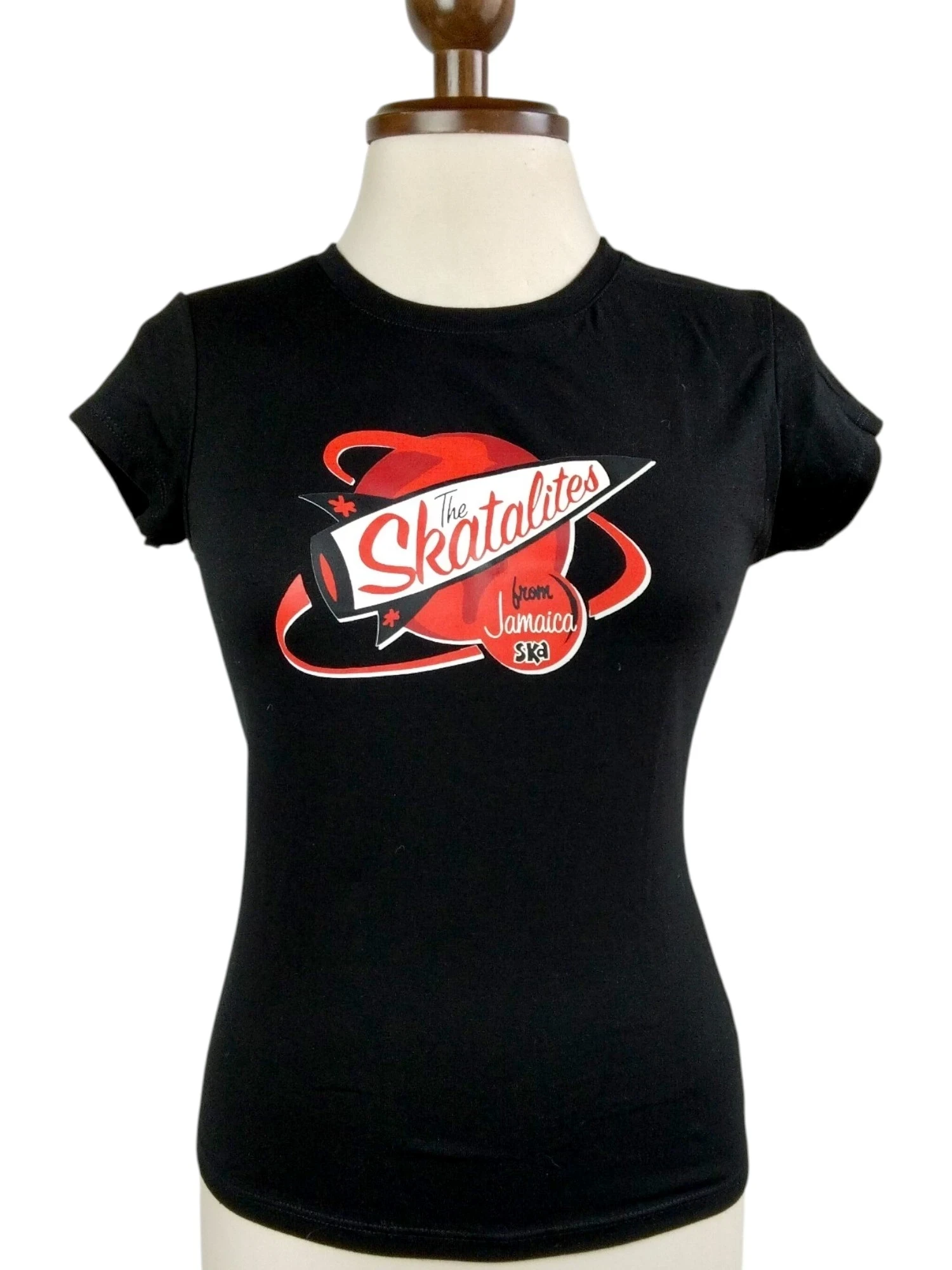 Camiseta estampada negra 