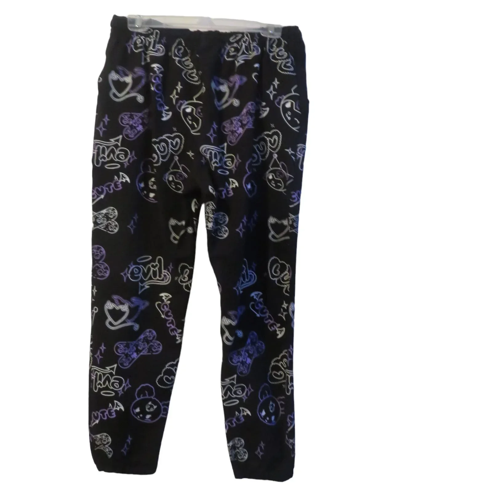 Pants cute negro con morado 