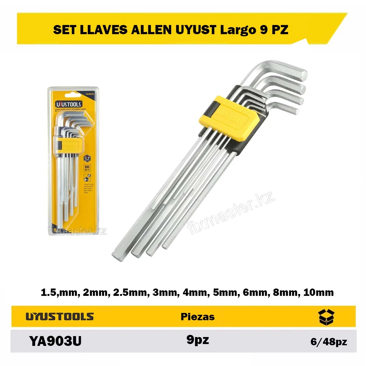 SET LLAVES ALLEN UYUST Largo 9 PZ