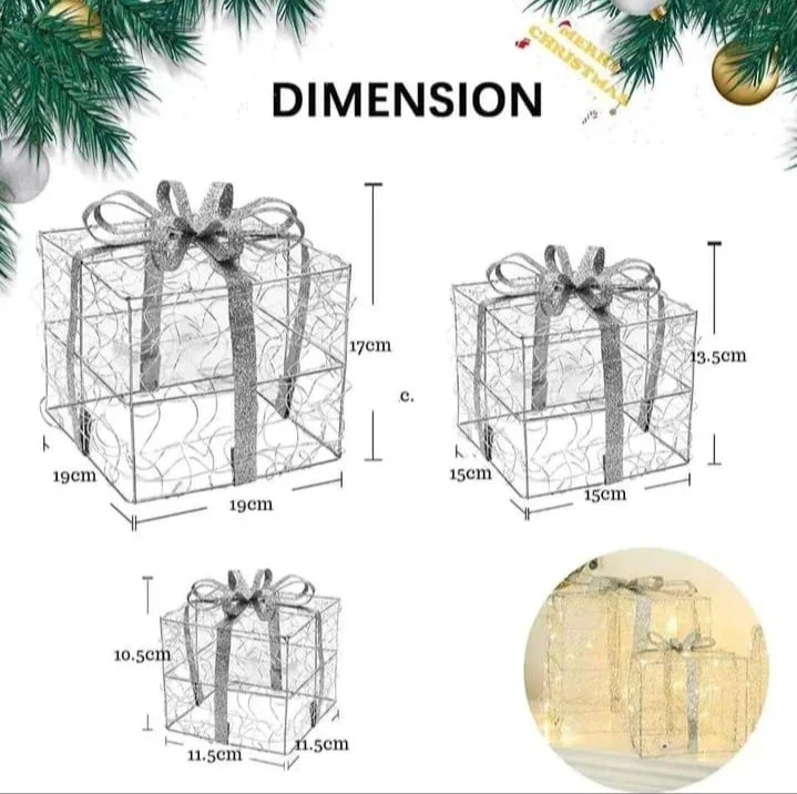 SET 3 REGALOS CON LUCES 2
