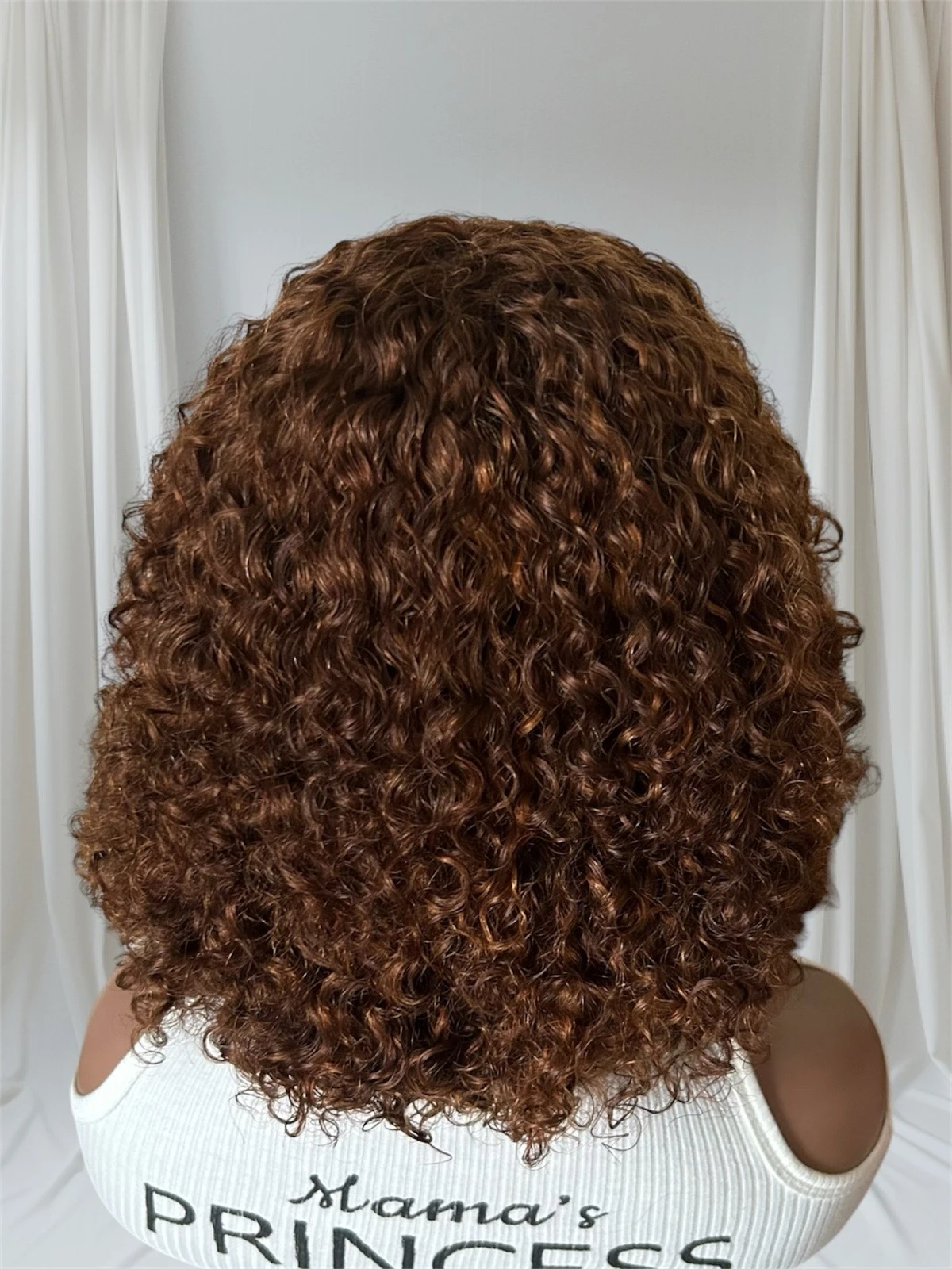 Peluca de cabello humano 12 pulgadas 2