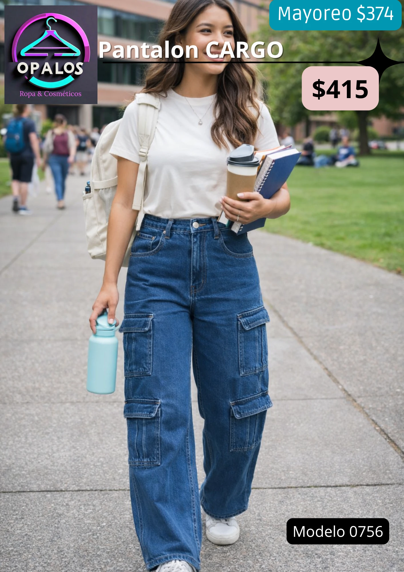 Pantalon Tipo Cargo 