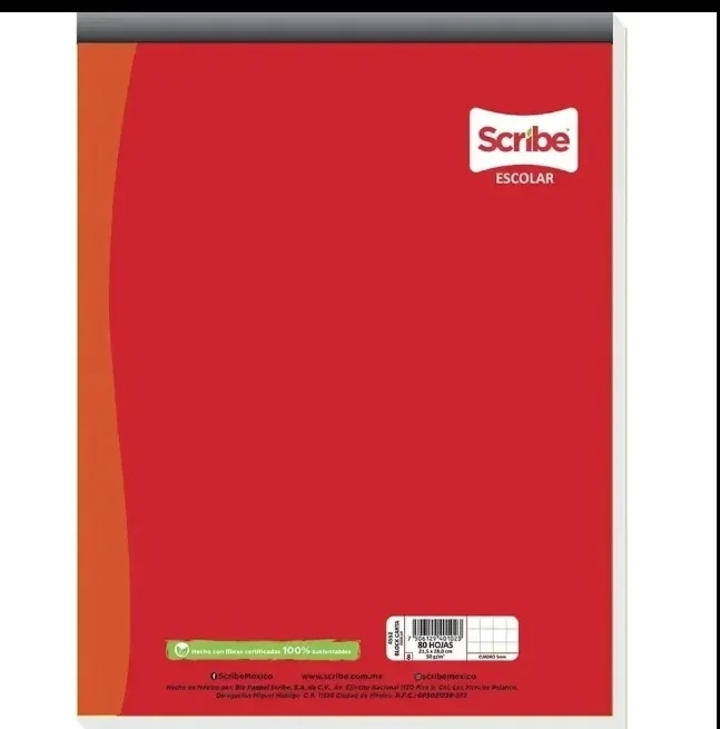 Block tamaño carta c7 scribe 80 hojas engomado  4