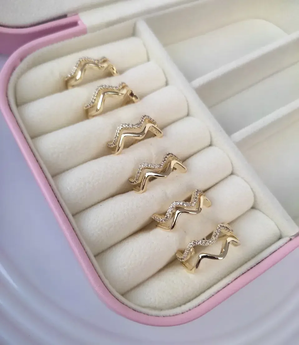 ANILLO AJUSTABLE DOBLE ONDAS