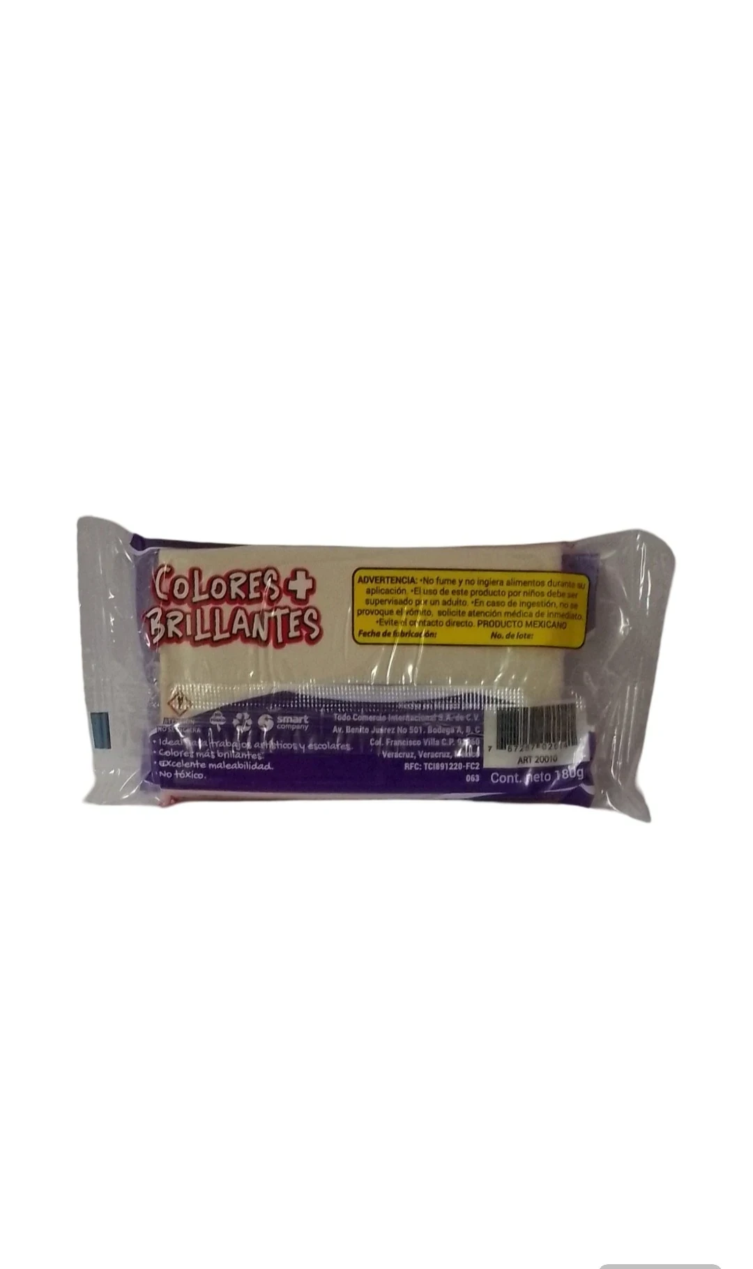 plastilina barra blanco de 180g 2