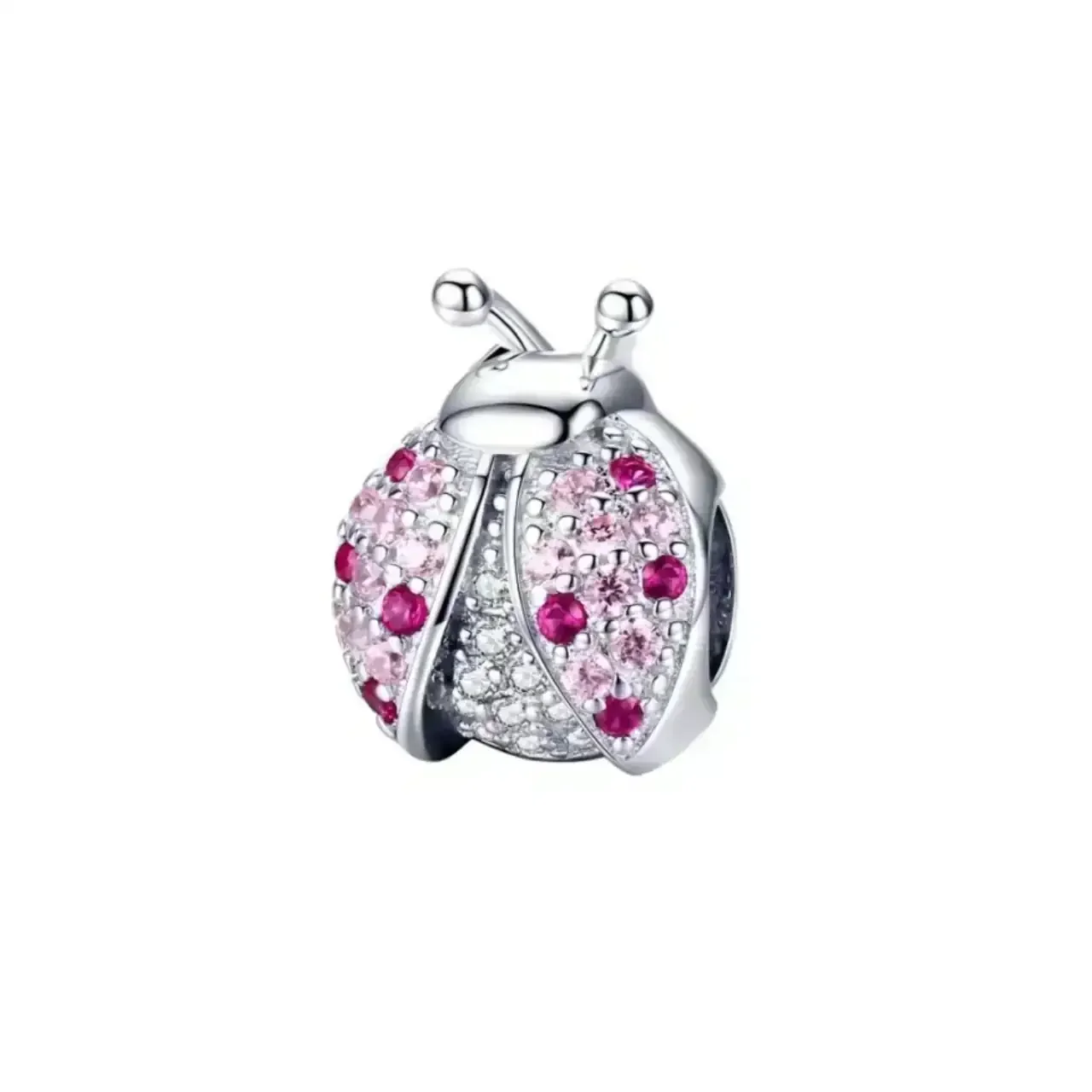 Charm Mariquita Rosa Brillante 
