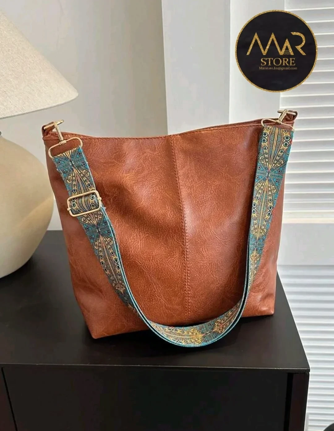 Bolsa retro marrón 